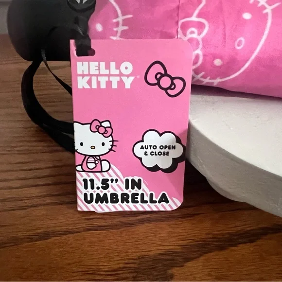 NWT-Hello Kitty, Sanrio Pink Umbrella - Picture 4 of 5